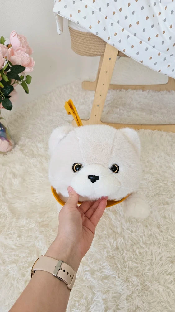 Milo – Pisoiul Alb de Pluș (56 cm) – Jucărie Premium Ultra Pufoasă Orange Toys