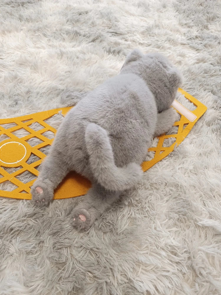 Milo – Pisoiul Gri de Pluș (35 cm) – Jucărie Premium Ultra Pufoasă Orange Toys