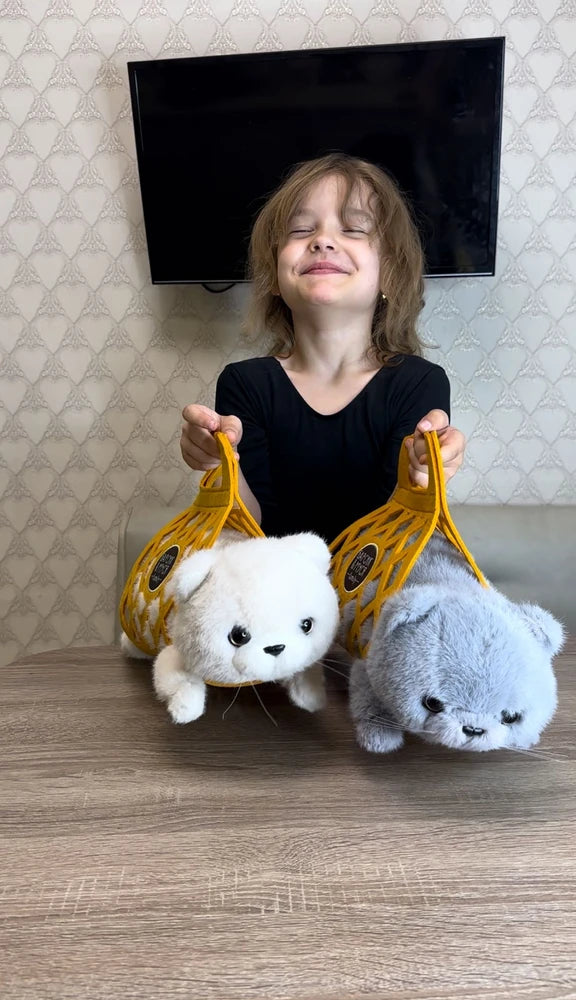 Milo – Pisoiul Gri de Pluș (35 cm) – Jucărie Premium Ultra Pufoasă Orange Toys