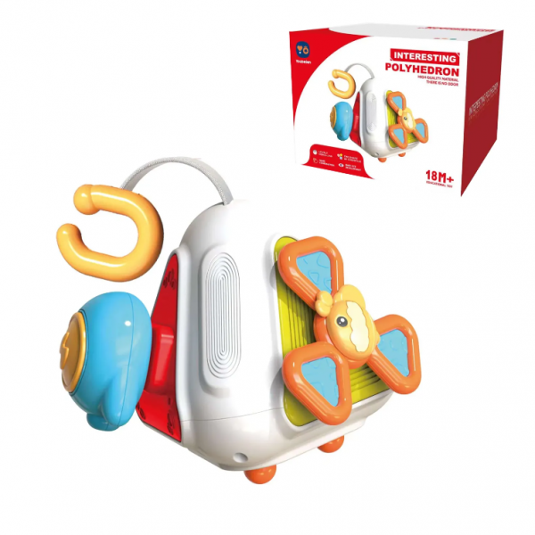 Jucarie senzoriala, Busy Cube Poliedru 4 in 1