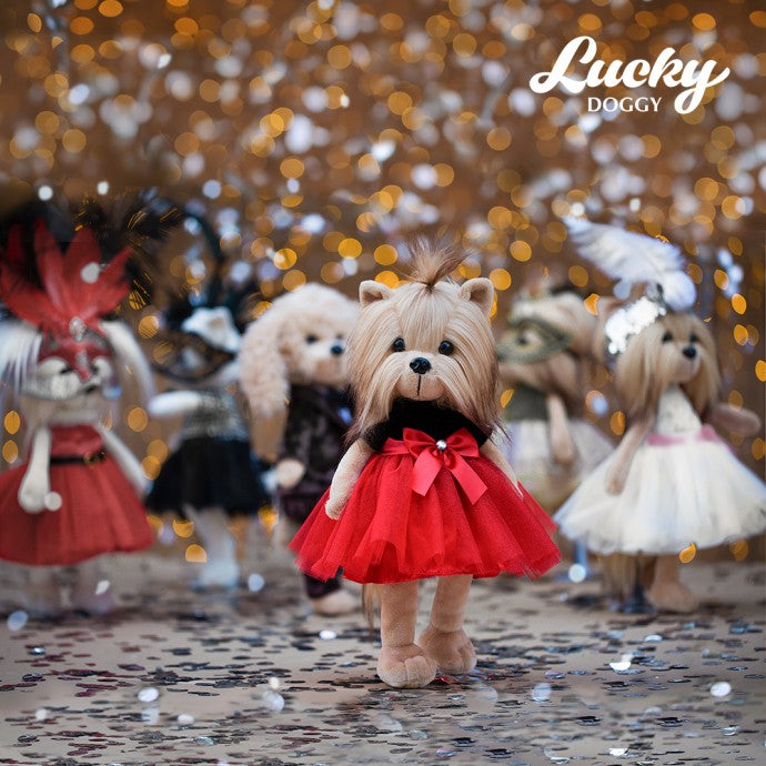 Lucky Yoyo Fiesta – Căţeluşă de Pluş Premium Lucky Doggy