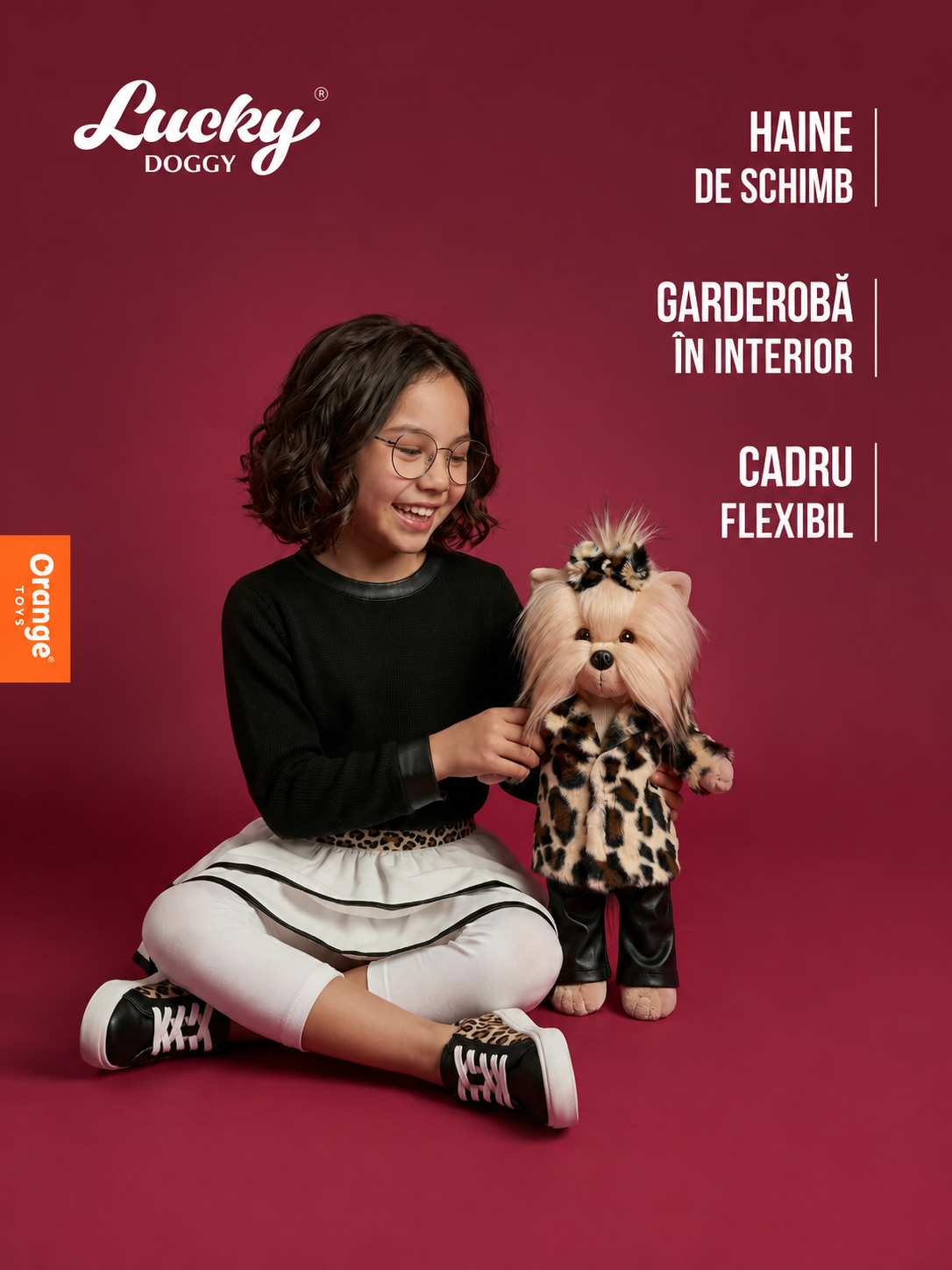 Lucky Yoyo Street Style – Căţeluşă de Pluş Premium Lucky Doggy