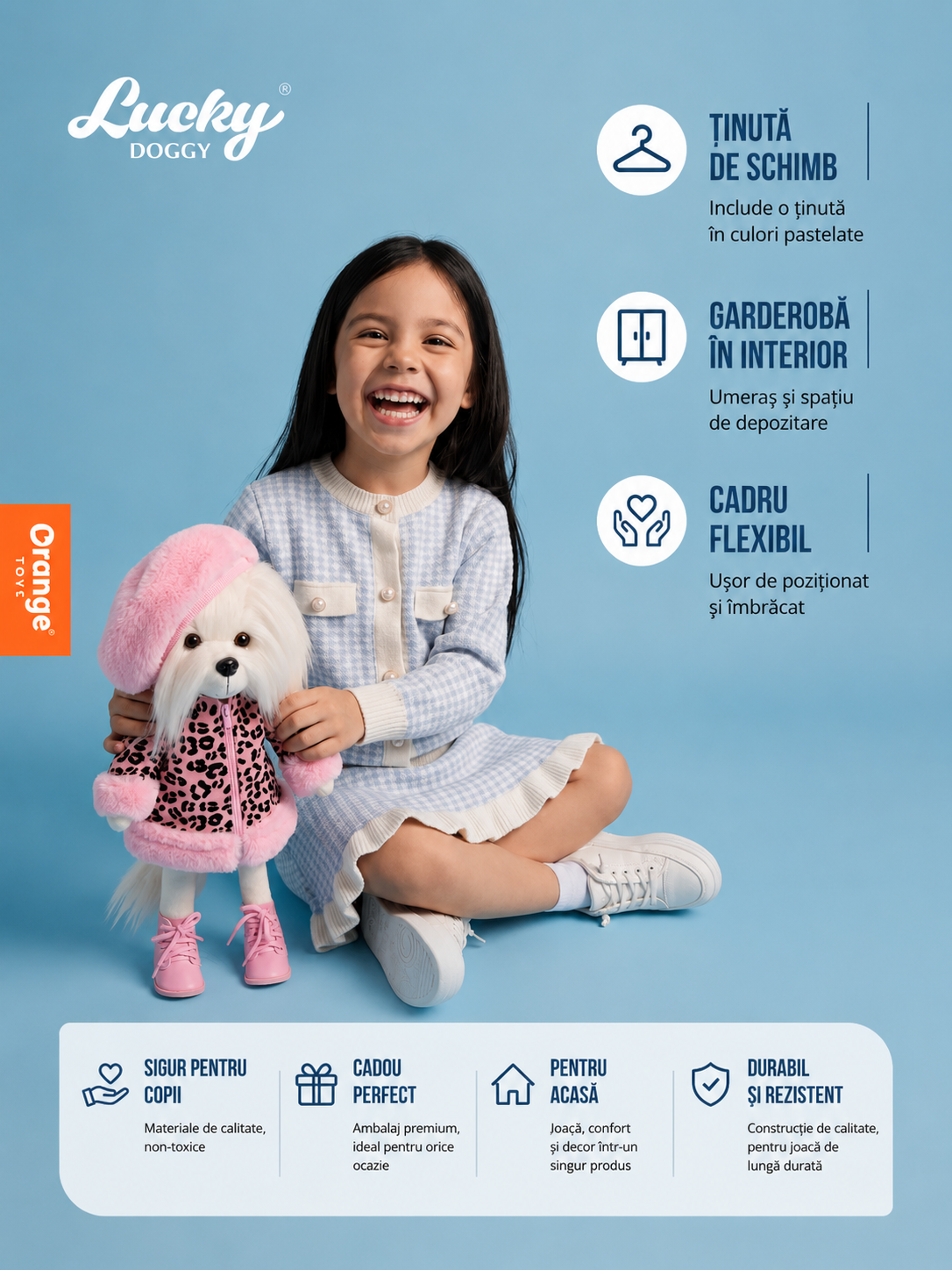 Lucky Mimi Mon Amour – Căţeluşă de Pluş Premium Lucky Doggy