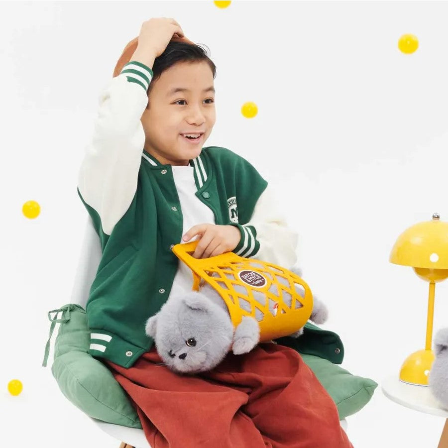 Milo – Pisoiul Gri de Pluș (35 cm) – Jucărie Premium Ultra Pufoasă Orange Toys