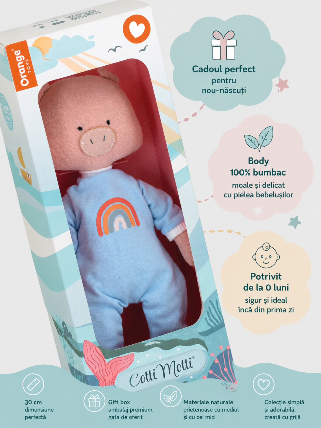 Nicky – Porcușorul Premium de Pluș Cotti Motti (30 cm)
