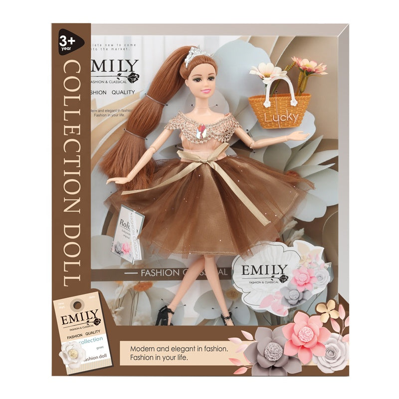 Păpușă Emily – Eleganță și Stil pentru Micile Fashioniste