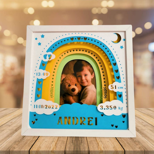Tablou luminos personalizat baieti 002