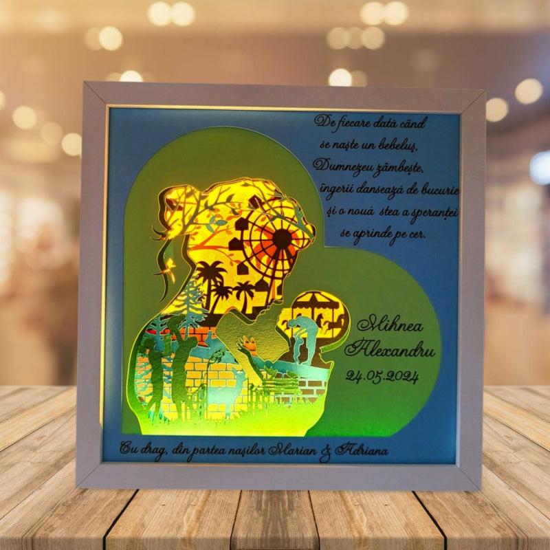 Tablou luminos personalizat baieti 008