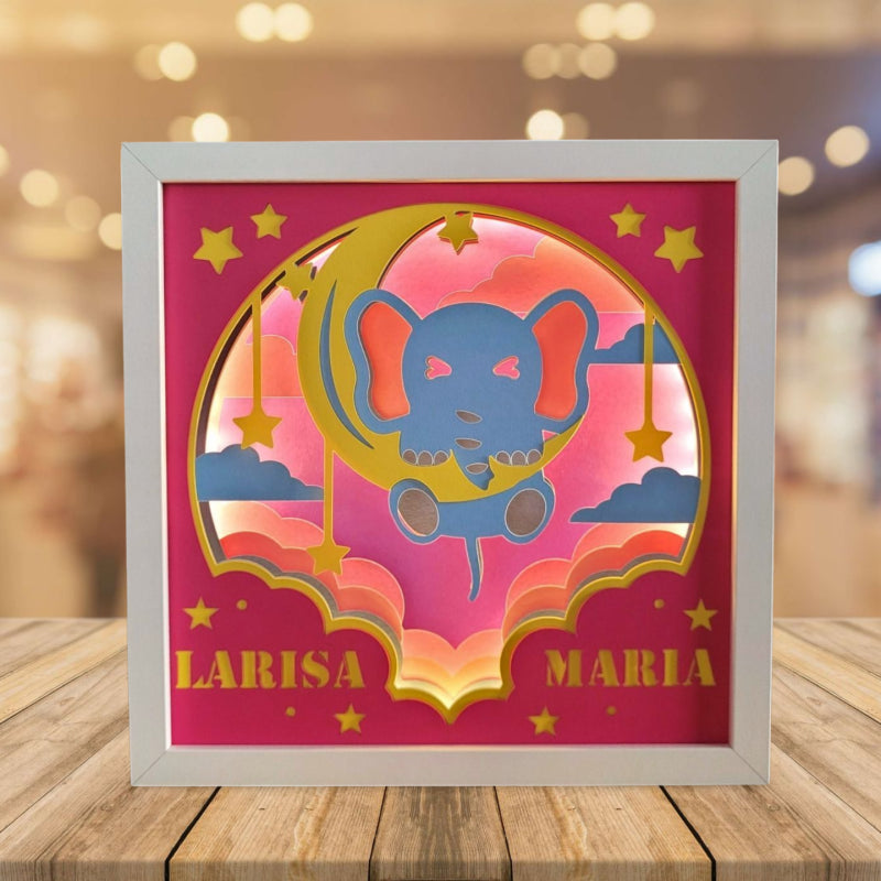 Tablou luminos personalizat fetițe 002