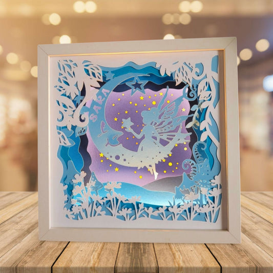 Tablou luminos personalizat fetițe 008