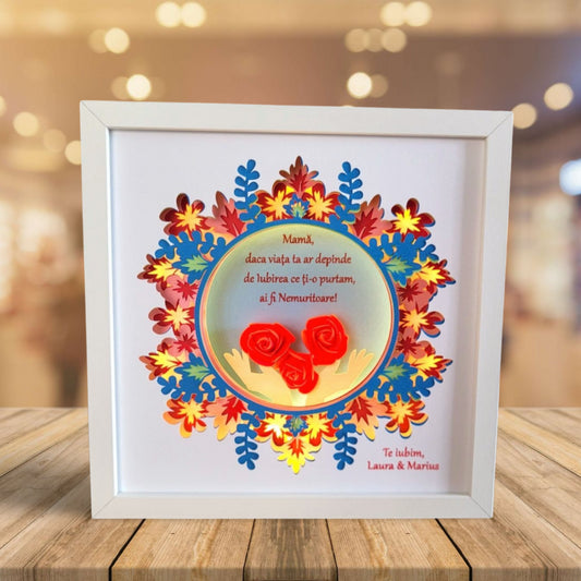 Tablou luminos personalizat Mama