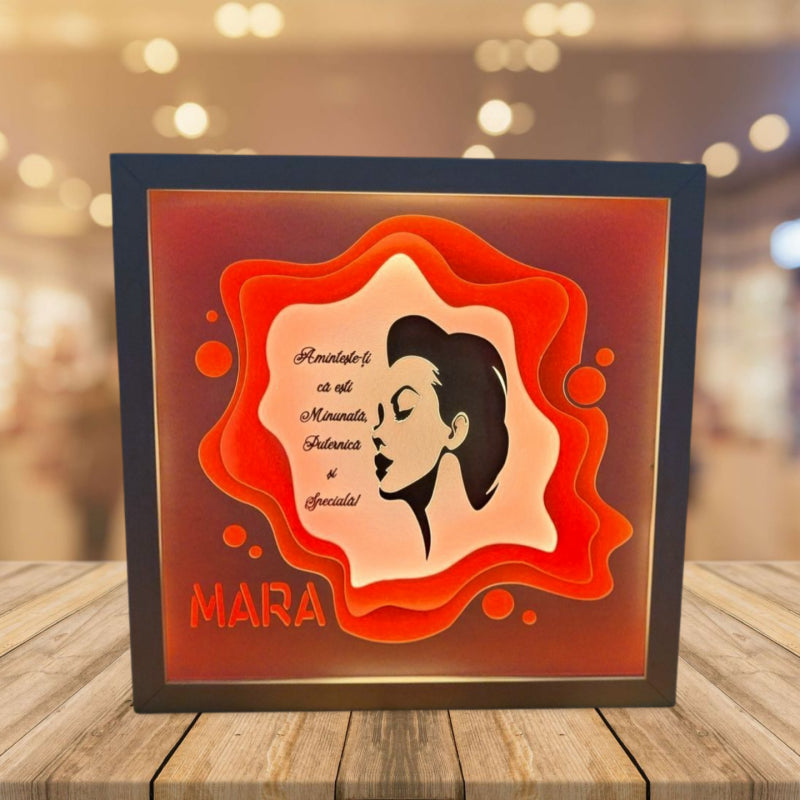 Tablou luminos personalizat Soră/Prietenă/Colegă