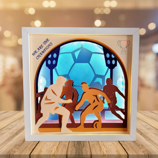 Tablou luminos personalizat Fotbal