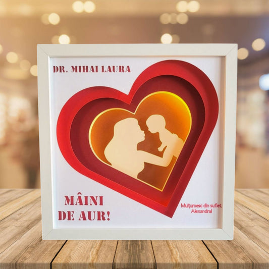 Tablou luminos personalizat Medic 1