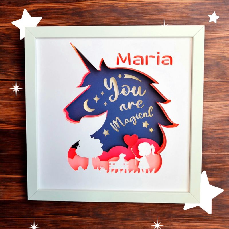 Tablou luminos personalizat fetițe 014
