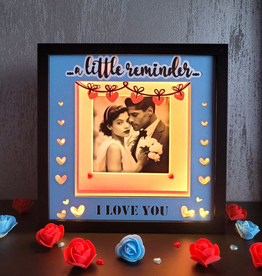 Tablou luminos personalizat Îndrăgostiți 1