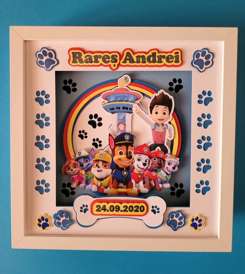 Tablou luminos personalizat baieti 016