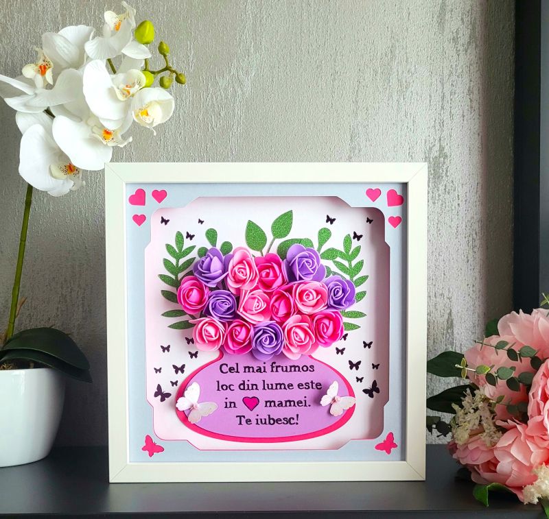 Tablou luminos personalizat pentru Mama