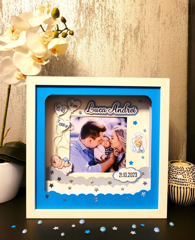 Tablou luminos personalizat baieti 017