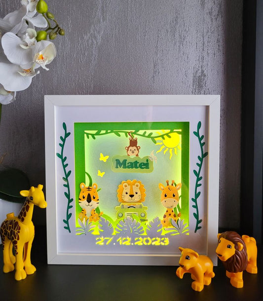 Tablou luminos personalizat baieti 014