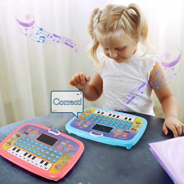 Tabletă Educativă Muzicală pentru Copii – Alfabet, Cifre și Cântece Amuzante