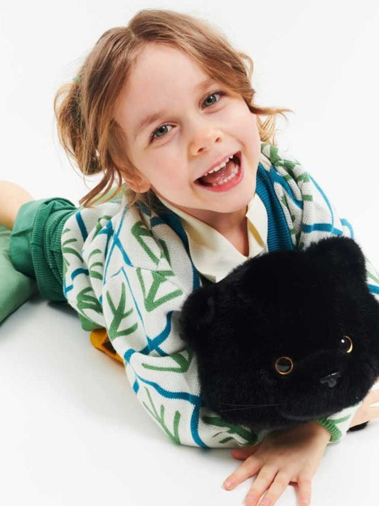 Milo – Pisoiul Negru de Pluș (56 cm) – Jucărie Premium Ultra Pufoasă Orange Toys