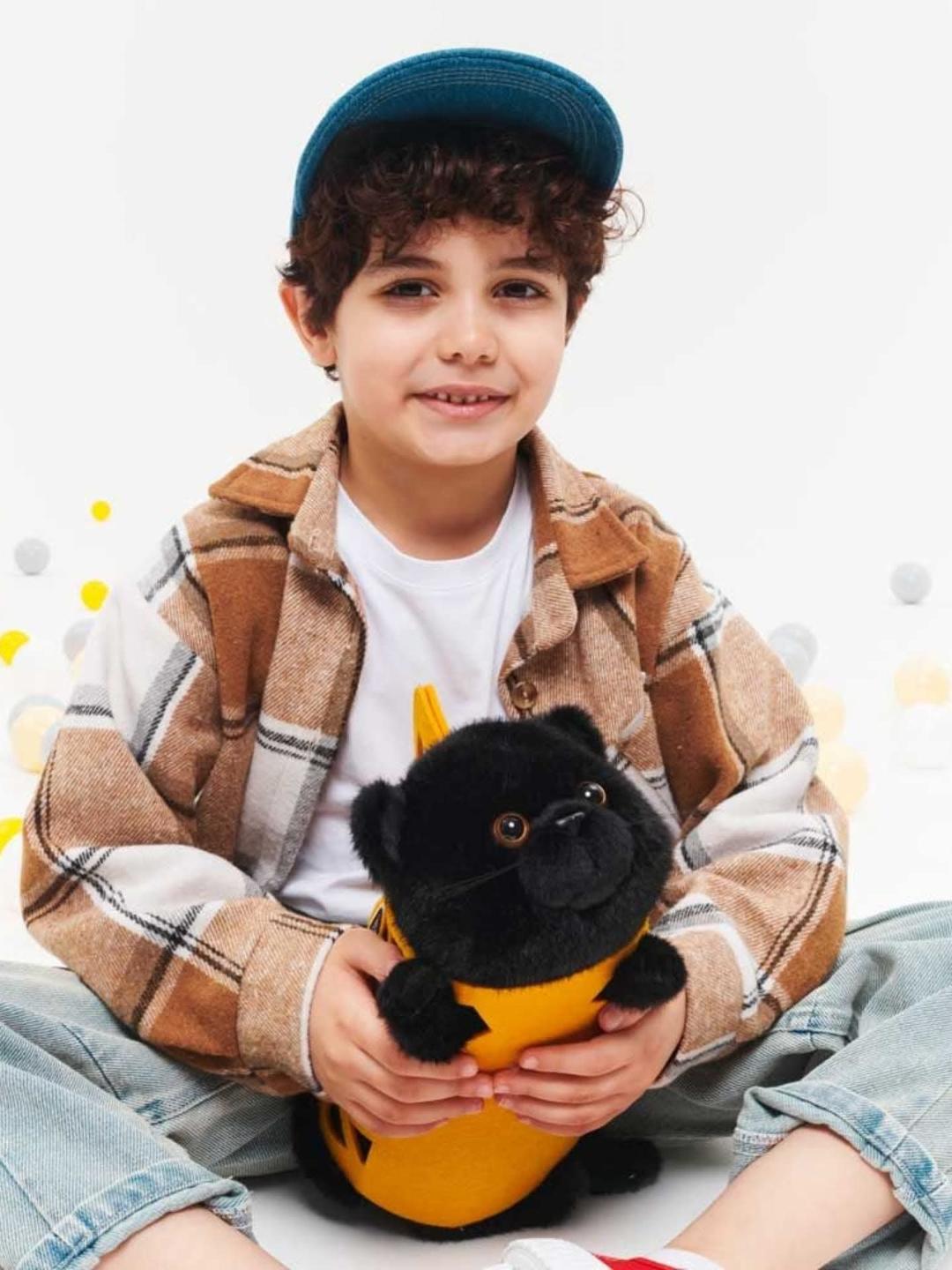 Milo – Pisoiul Negru de Pluș (35 cm) – Jucărie Premium Ultra Pufoasă Orange Toys